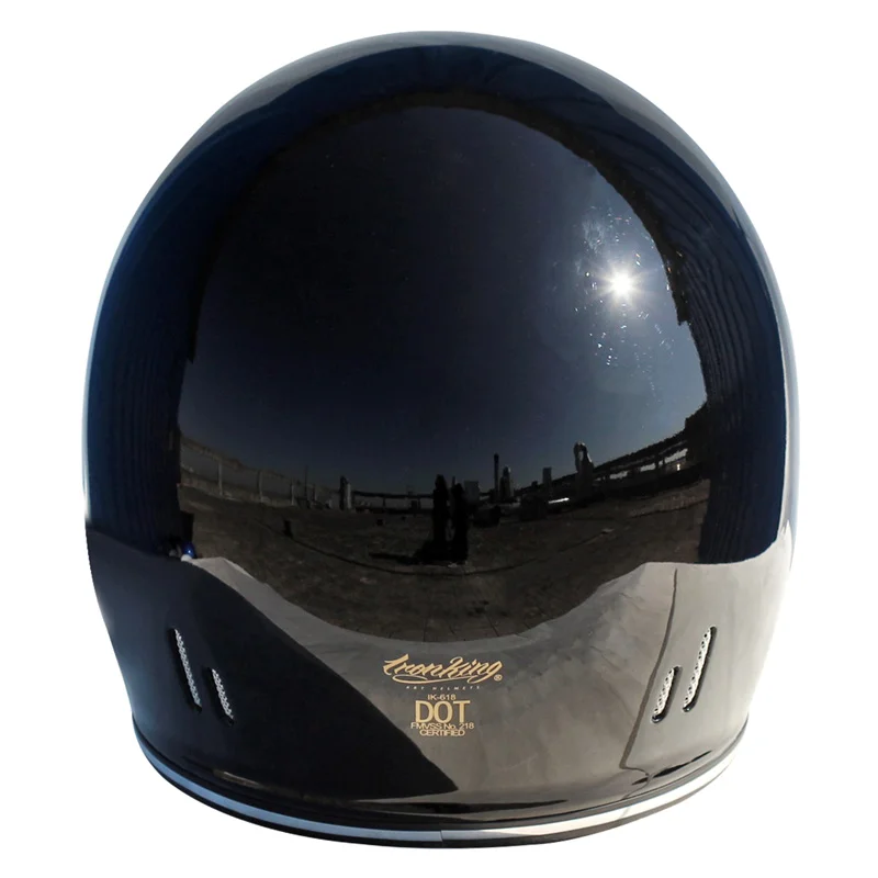 High quality black glass steel motorcycle full face helmet