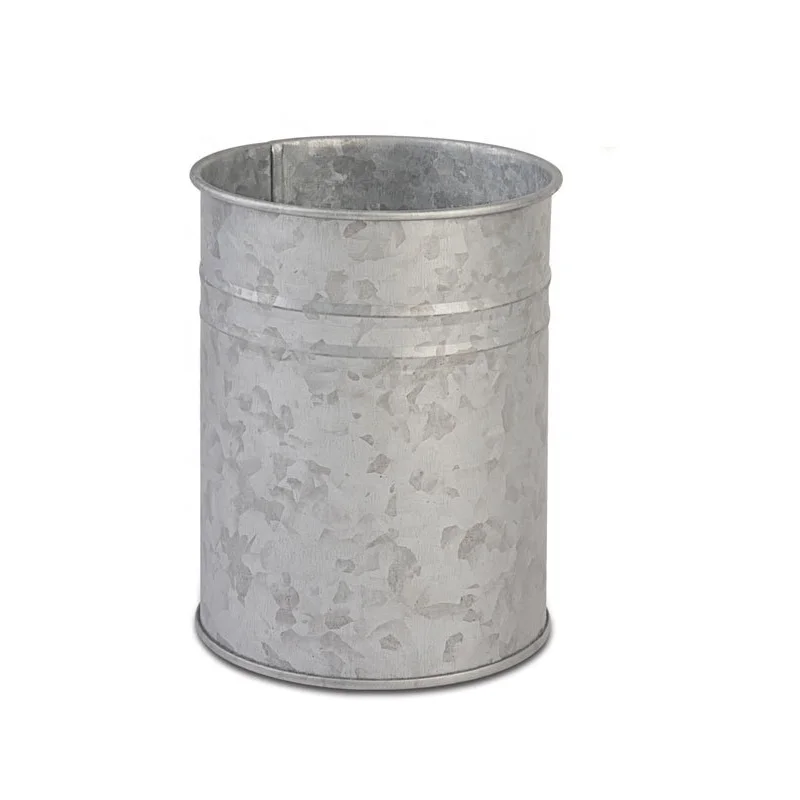 Открытый оцинкованное металлическое ведро Ваза Сад для цветов