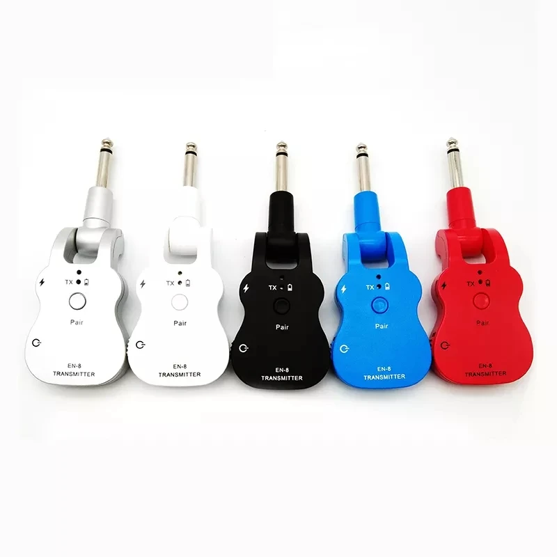 Factory UHF Guitar Wireless System Audio Transmitter Receiver Built-in Rechargeable Guitar Bass PICKUP Musical accessories
