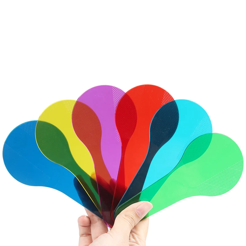 
2020 Hot Selling Plastic Filter Plate Color Transparence Film Pack Red Yellow Blue Green Indigo Violet 