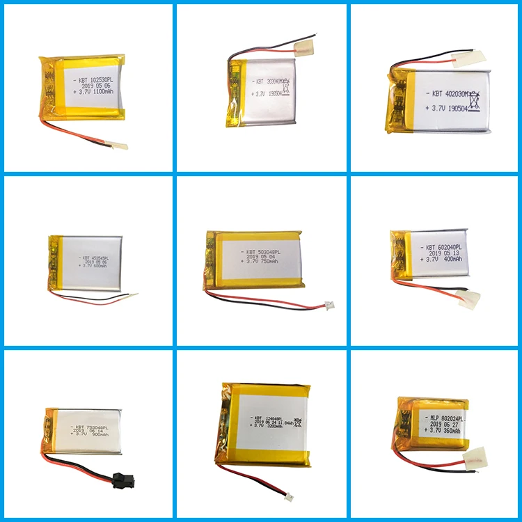 1000mAh 752550 литий-ионный