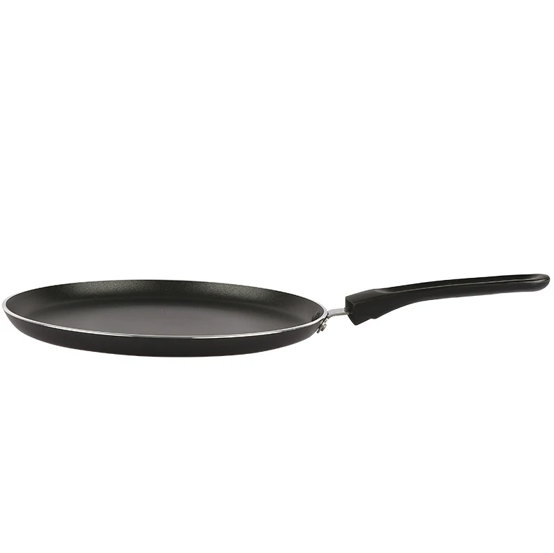 aluminum non stick coating crepe pan round flat pancake pan tawa pans
