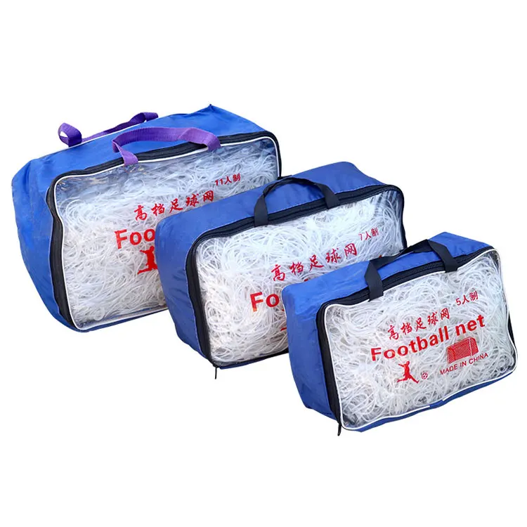 Factory Price 3 5 7 11 Players Football Game Training Polyethylene Football Net With Knots