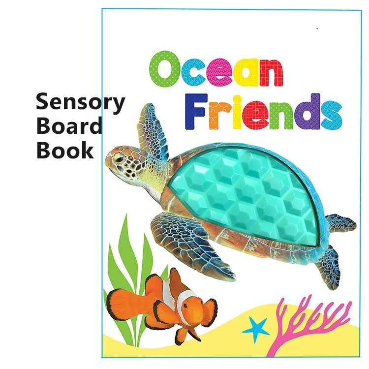 ULi Customized Sensory Board Book Printing Educational Children Early Learning Baby Books For Kids Children