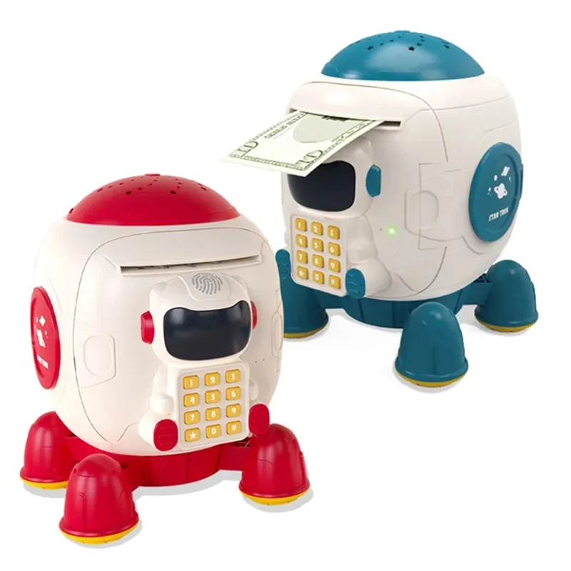 2023 New Kids Electronic Money Box Fingerprint Piggy Bank Toys Atm Bank Toy For Children