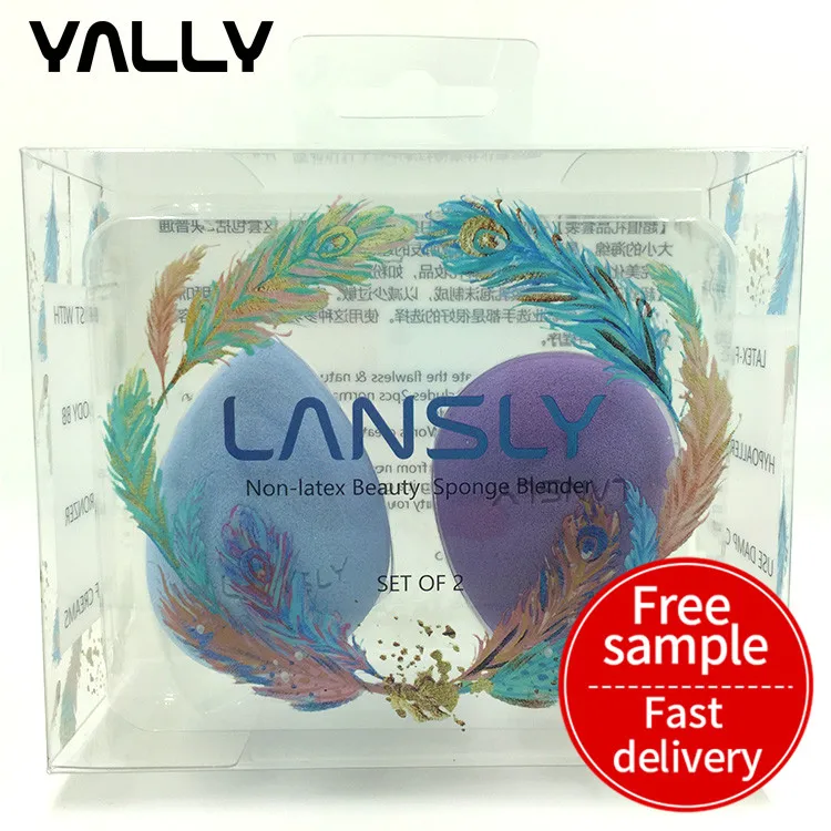 Make Up  Foundation Box Logo Beauty Stand Makeup Sponge With Packaging