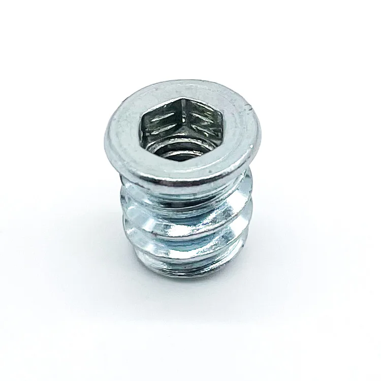 Steel Metal Hexagon Hex Socket Drive Head Screws Embedded Insert Nut E-Nut For Wood Furniture