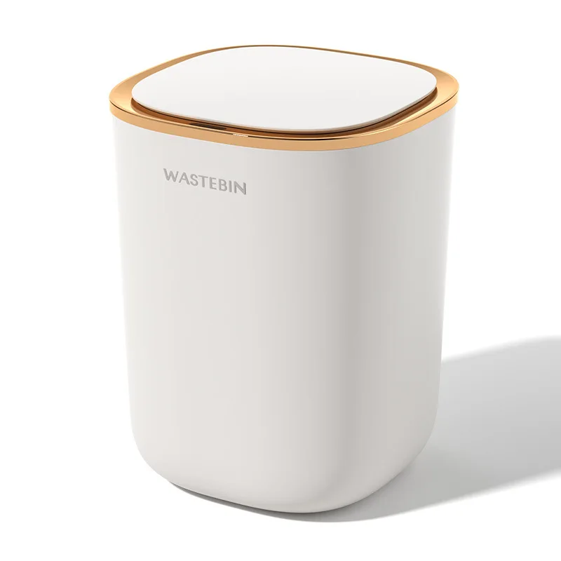 New Designer Waterproof Inteligente Household Trash Bin Luxury Creative Bathroom Automatic Induction Smart Sensor Trash canHous