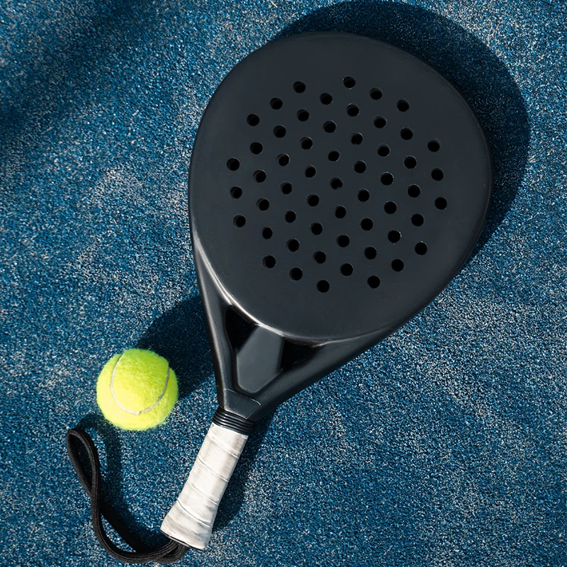 Custom Logo Youth Adult Professional 3k 12k 18k Paddle Beach Black Padel Carbon Fiber Tennis Racket