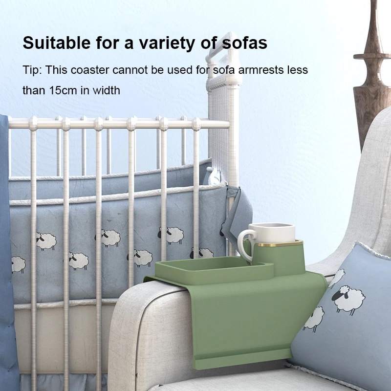 OEM&ODM Non Slip Sofa Cup Holder Easy to Clean Multifunctional Portable Silicone Couch Cup Holder