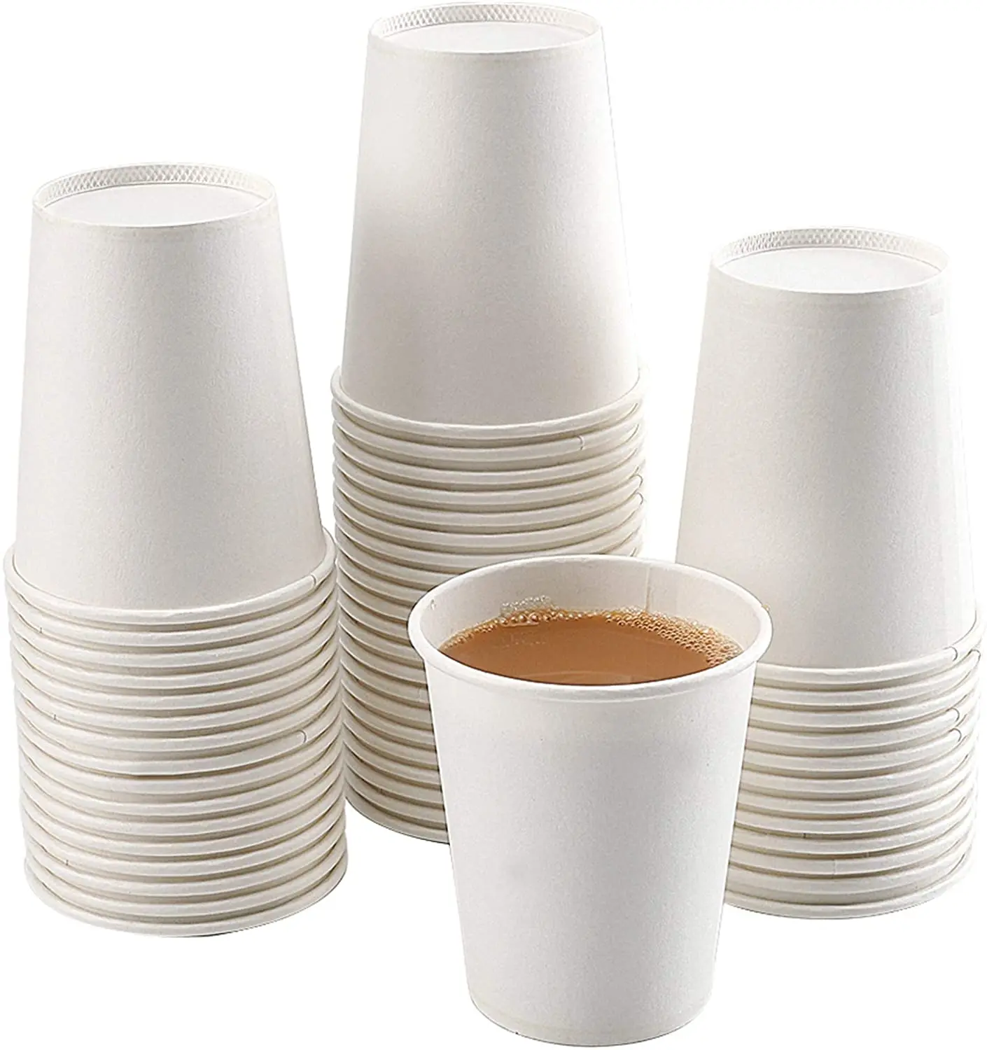 Wholesale 100% plastic free 8oz 12oz 16oz Disposable Double Wall Custom Logo Hot Coffee Paper Cup
