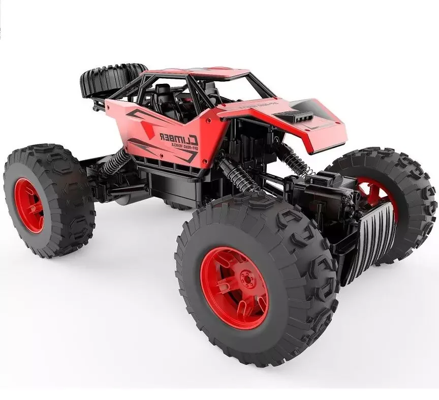 2.4G 1:12 Window Box Red Blue Alloy Body Bigfoot Remote Control Monster Truck RC 4x4 Crawler for Children