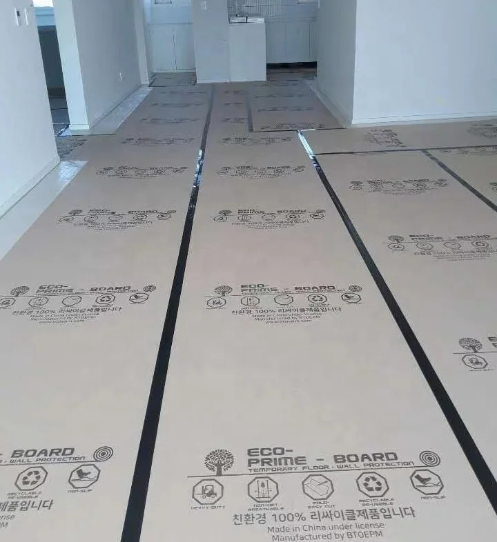 Temporary floor protection solution for construction projects, heavy-duty waterproof recycled floor protection paper