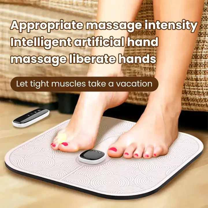 Cheap price EMS TENS foot massager machine with OEM ODM EMS Foot massage mat