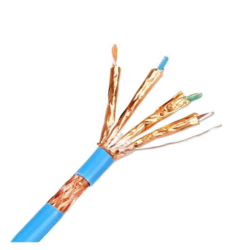 Кабель ethernet cat фотоаппаратов моментальной печати 7 s/ftp f/utp 1000ft двойной экранированный кабель lan 500 м в рулоне