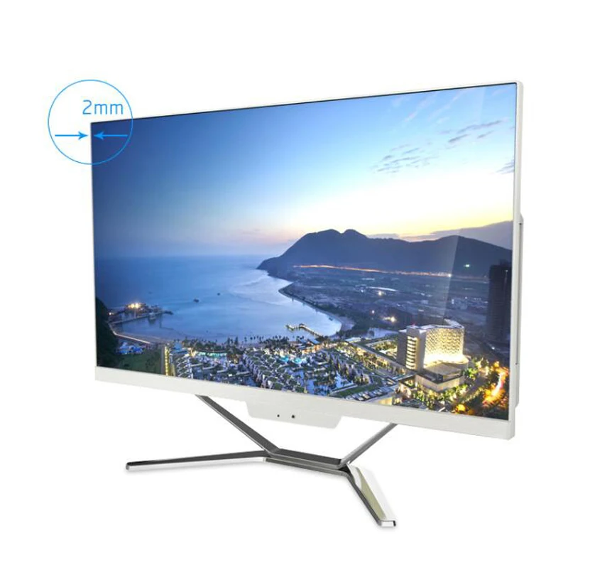 CPU Core i3/i5/i7 RAM 2/4/8GB SSD 120/240GB pc with 24 inch HD monitor all in one desktop gaming PC computer