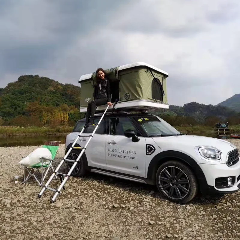 2021 Eco-Friendly Double Layers Waterproof 4X4 Folding Camping Hard Shell Car Roof Top Rooftop Tent