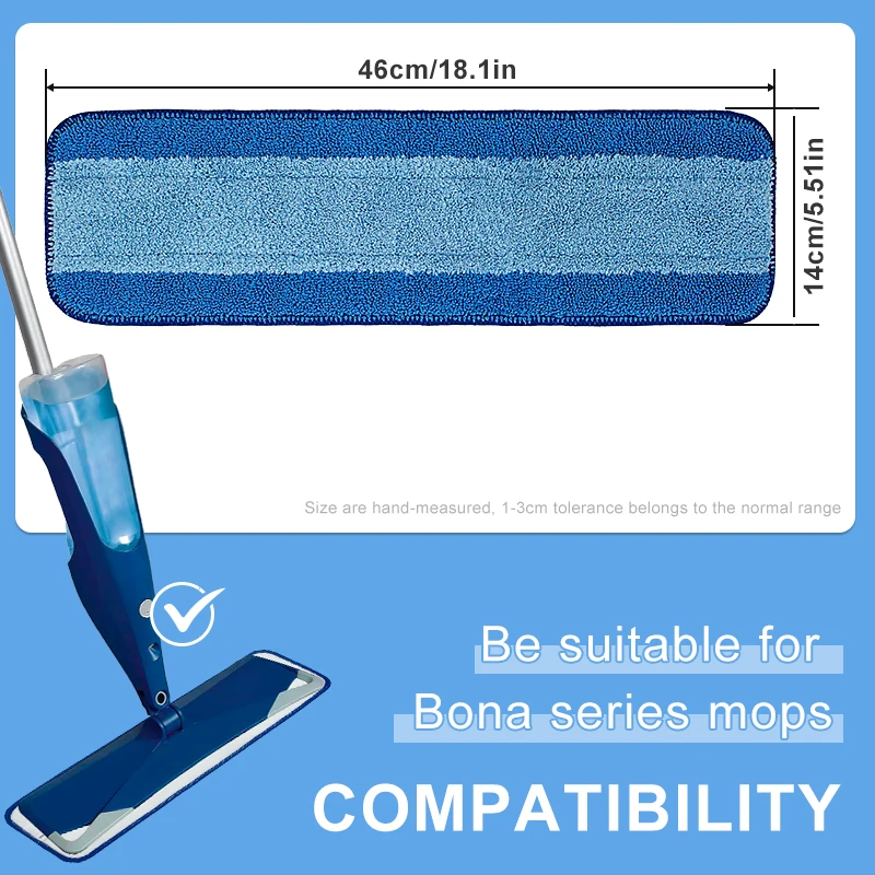 Factory Price Reusable Washable Floor Cleaning Microfiber Mop Pad for Bona Floor Cleaning Mop Pad Replacement
