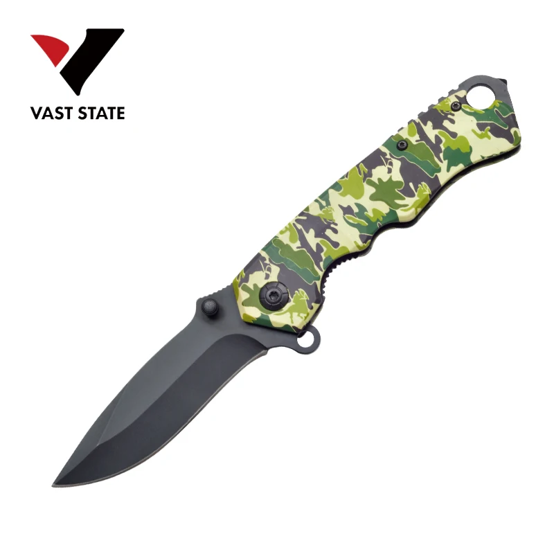 Outdoor Camping mini pocket folding knife 440 blade steel handle camping hunting survival EDC tools