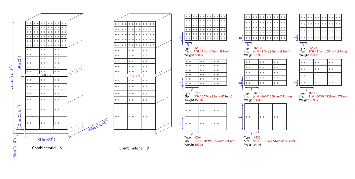 OEM factory price bank safe deposit box vault locker hotel private bank