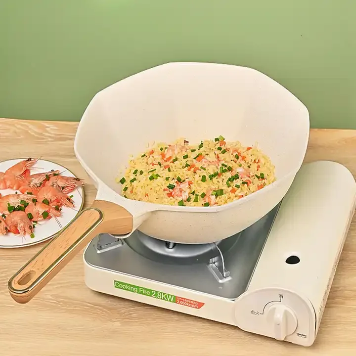 Best-selling Household Maifan Frying Medical Stone Non Stick Pan Cooking Pans Non-Stick