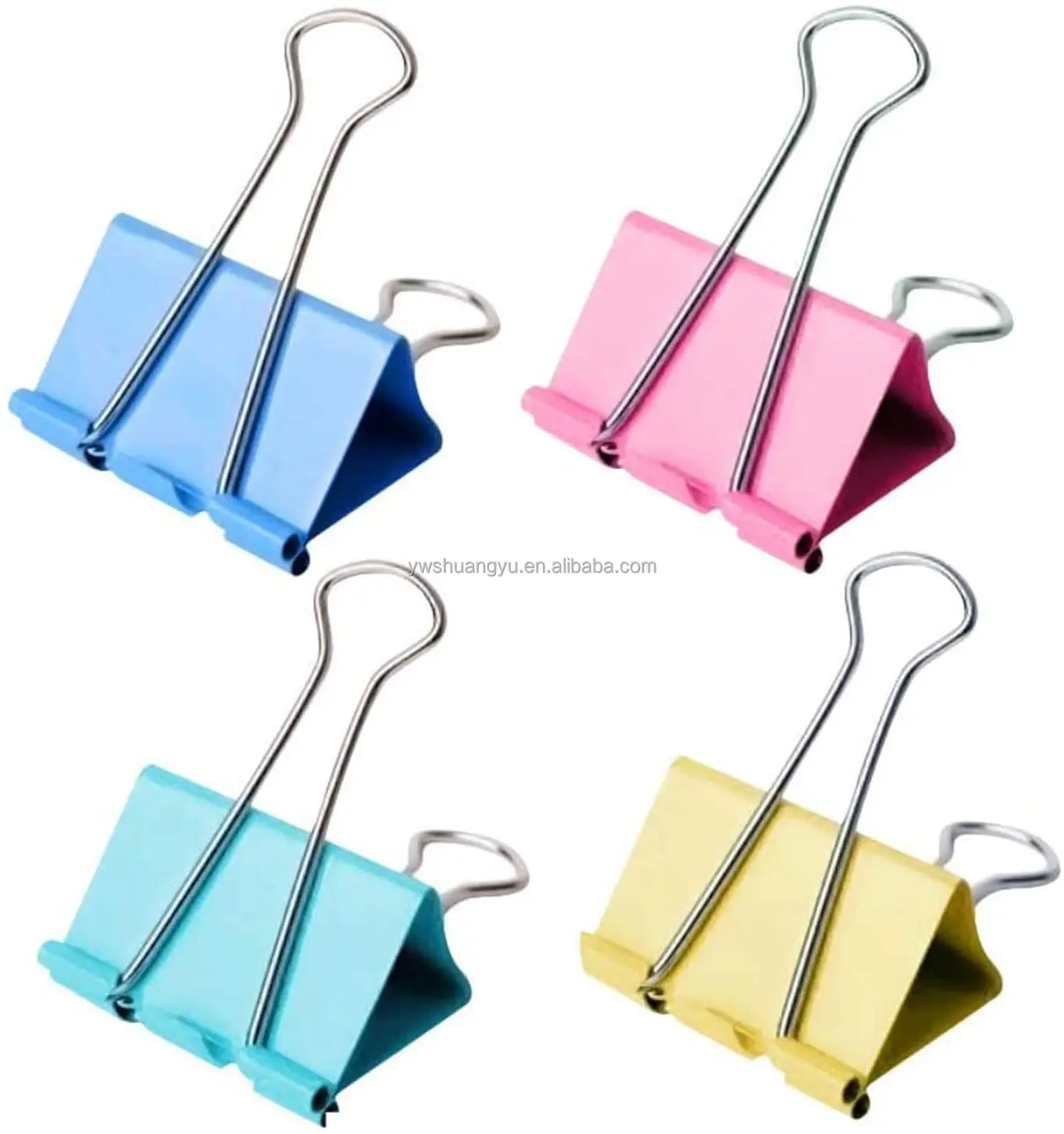 1.25-inch Metal Colorful Notes Letter Paper Clip Office Supplies Binding Securing Clip