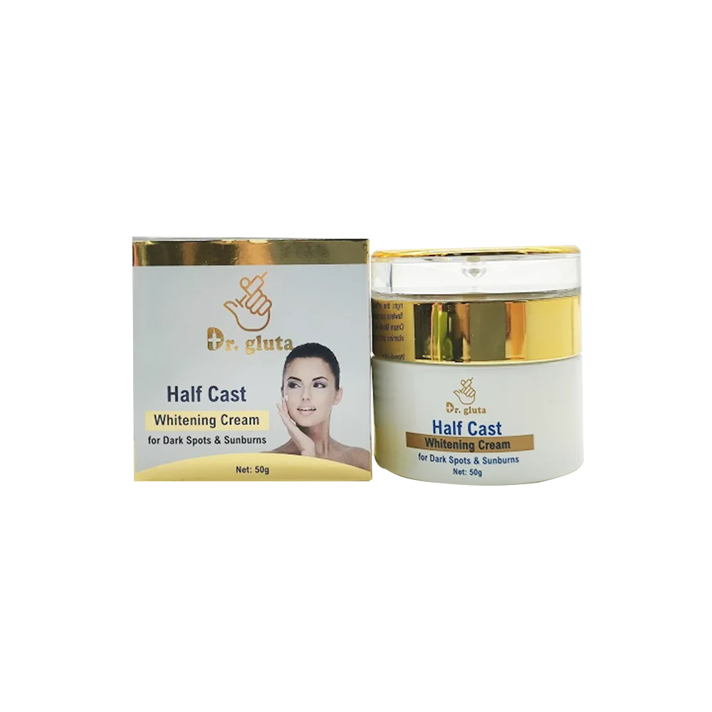 DR.Gluta Half Cast Whitening Cream Comprime Strong With Gluta Tablet HA UV Hydratant Face Cream Even Skin tone Fit for Dark skin