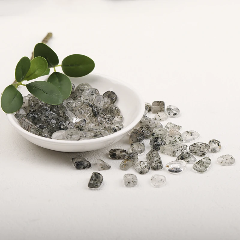 Wholesale Natural Dragon Fruit Stone  Healing 3-12mm Stone Gem Crystal Flake Gravel for Home Decor