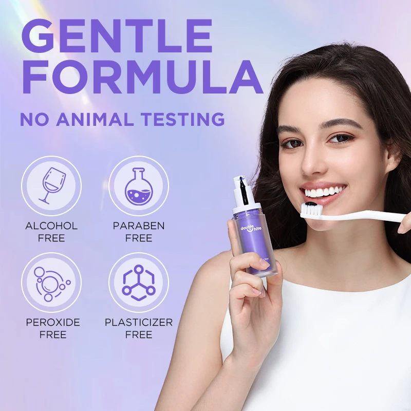 Double White v34 color corrector purple toothpaste  teeth whitening products