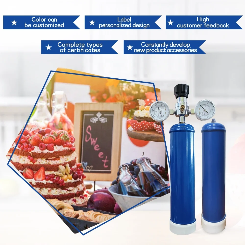 0.95L N2O Gas Whipped Cream Charger 580G Cream Delux Gaz