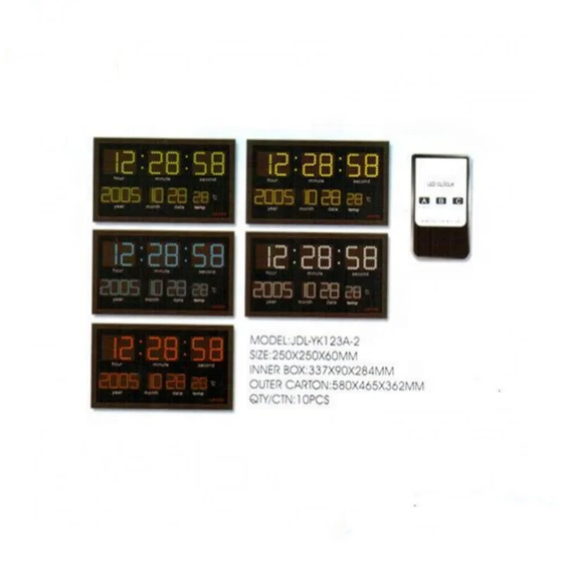 LED digital radio controlled electronic time clock