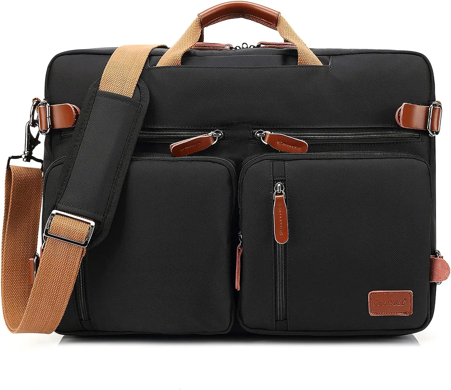 Backpack Messenger Shoulder Bag Laptop Case Handbag Business Briefcase Multi-Functional Travel Rucksack Fits 17.3 Inch Laptop