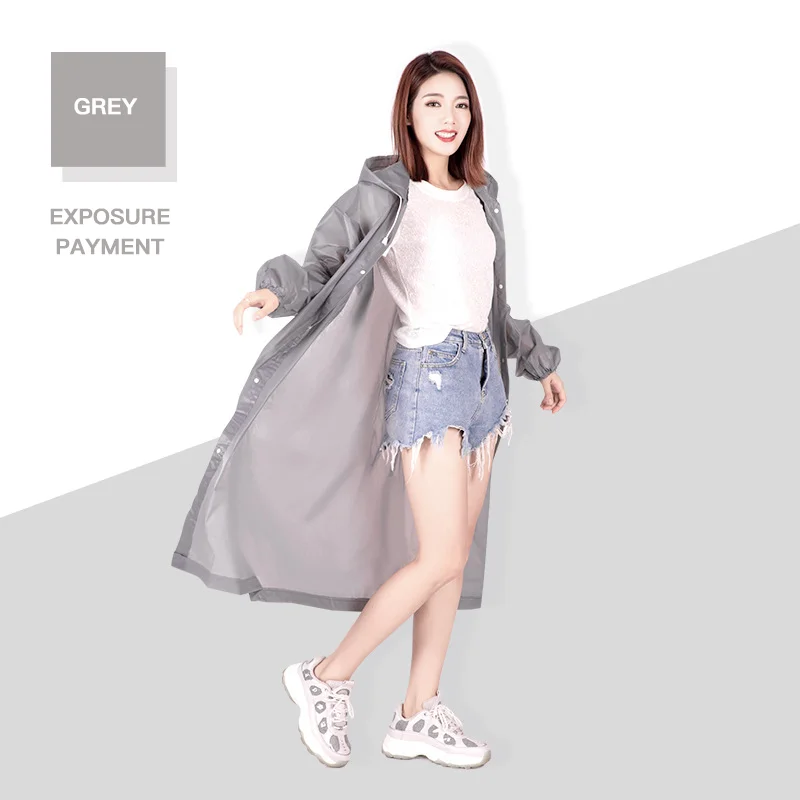EVA protective rain coat waterproof recycling rain poncho raincoat
