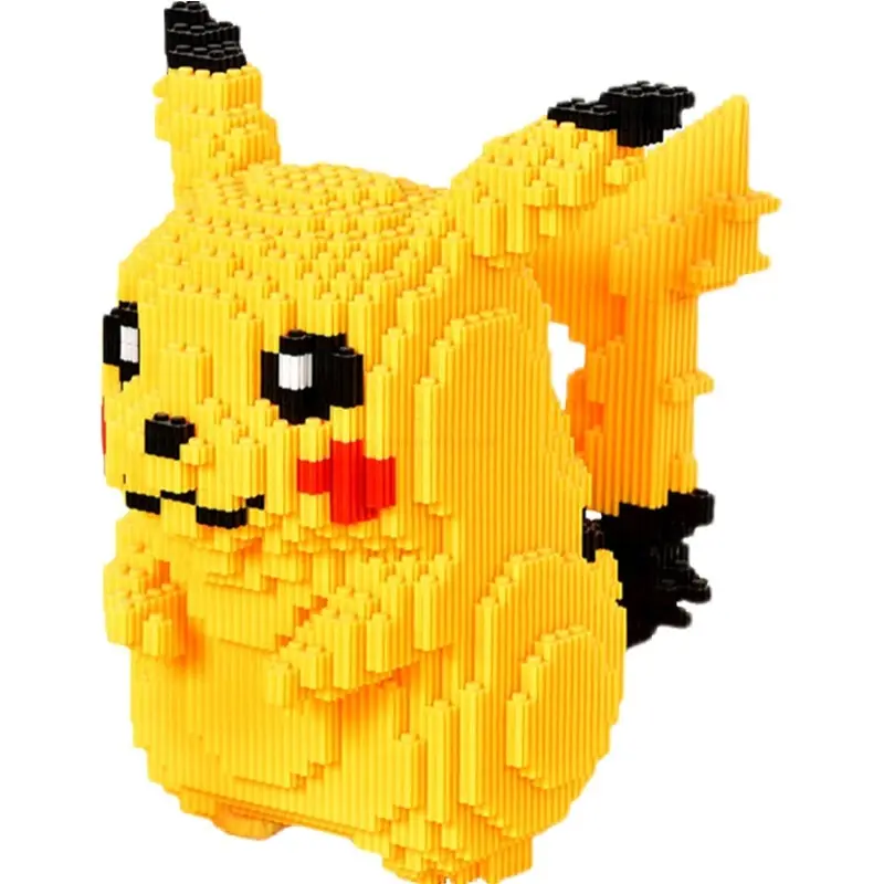 Anime Pikachu Diamond Miniature Building Blocks Game Model Mini Building Blocks Doll Decompression Toys Gift for Children