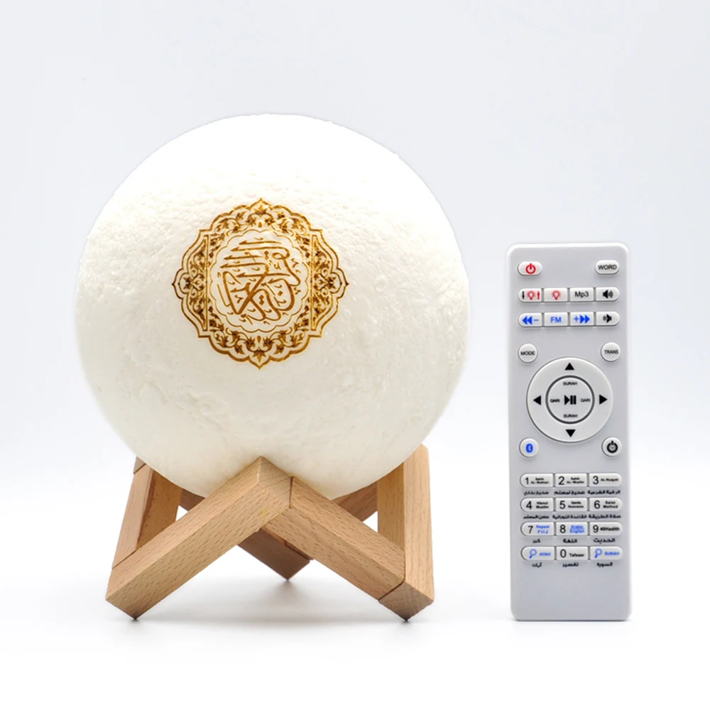 Динамик Al Digital 16G Mp 3 Blavk Cibe английский Мухсин Хан Свадебные фаворы машина Rehal пластиковая Луна свет Коран