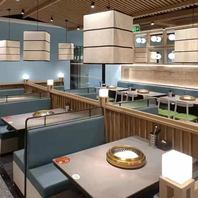 Бездымный барбекю стол коммерческий барбекю гриль стол для ресторана Горячий Горшок стол