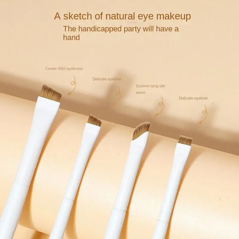 Popular High Quality Microblading  Eyebrow Makeup Tools Ultra Thin Flat Fine Liner Makeup Brushes Eyebrow Blade Eyeliner Brush