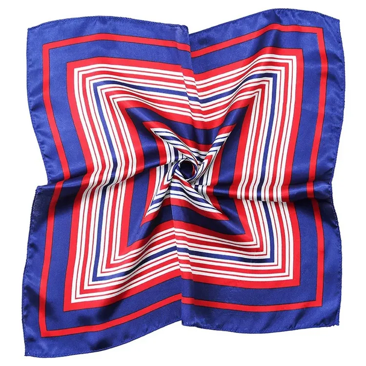 
Wholesale 50x50cm China manufacturer square silk satin scarf for women 