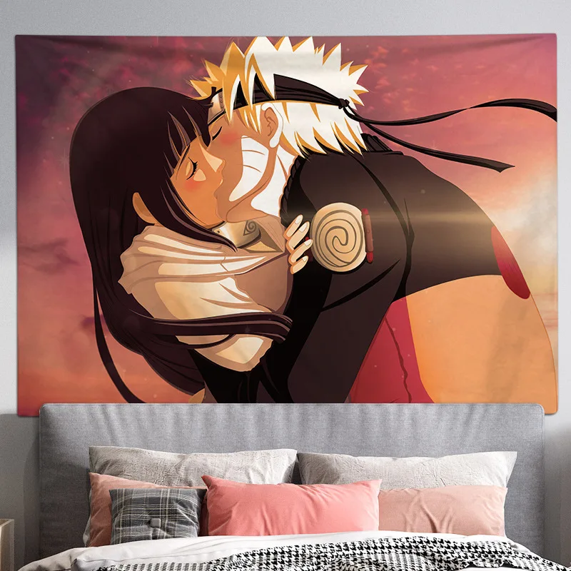 Factory Wholesale Custom Household Japanese Anime Landscape Wall Hanging Naruto-Tapestry