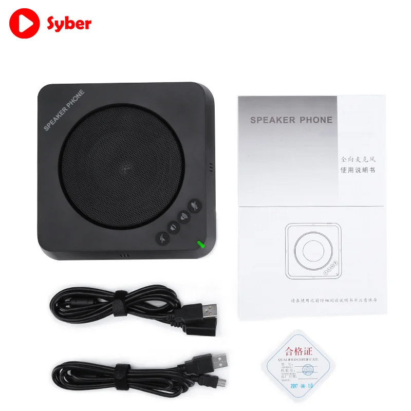  Usb-Колонка Plug N Play черная настольная всенаправленная микрофонная интерфейсная HD-Колонка для