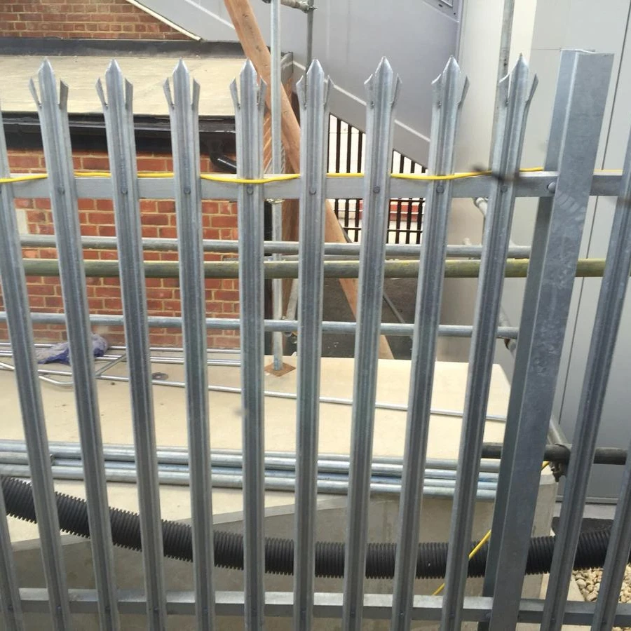 Construction Protective Palisade Steel Galvanized Palisade Picket Steel Fence