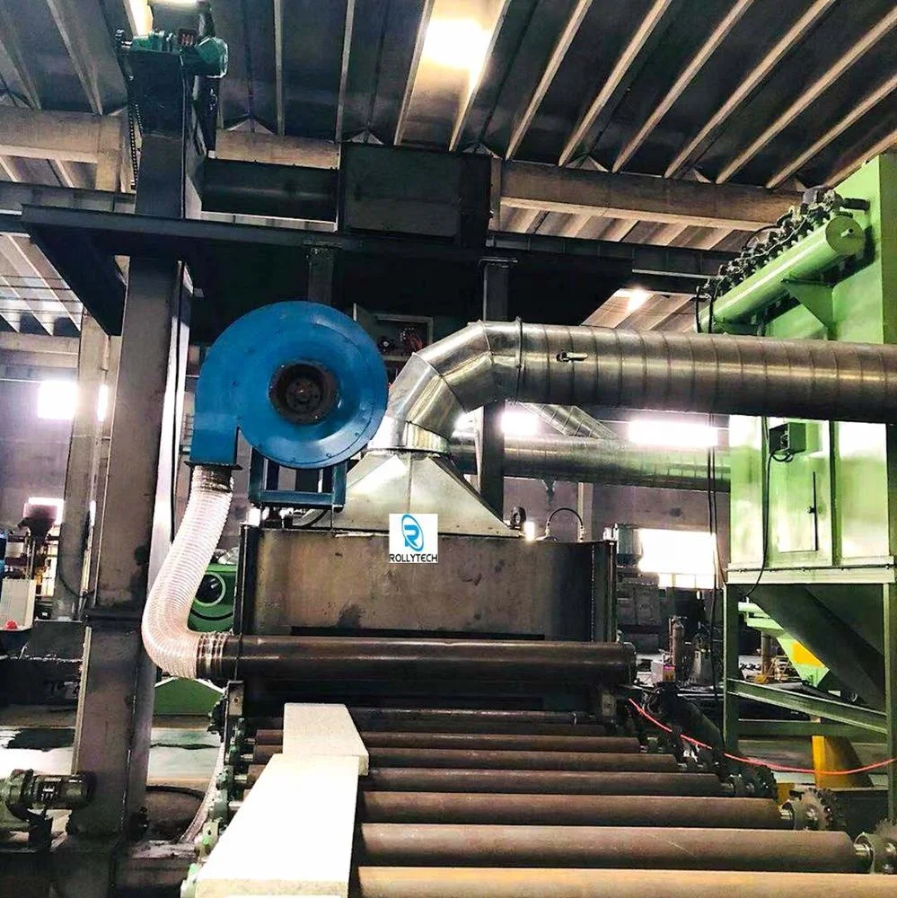 Automatic brick paving shot blast polishing machine