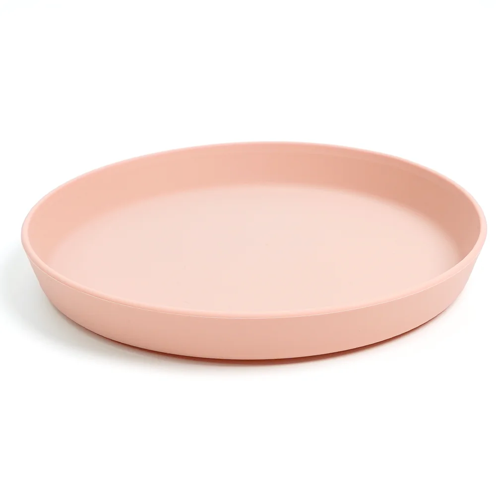 Eco-Friendly Silicone Round Shape Plates Baby Independent Feeding Training Tableware Dishes Salad Plate