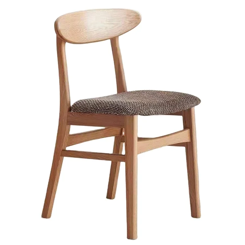 Nordic solid wood log rectangular small apartment dining table restaurant household modern simple dining table table combination