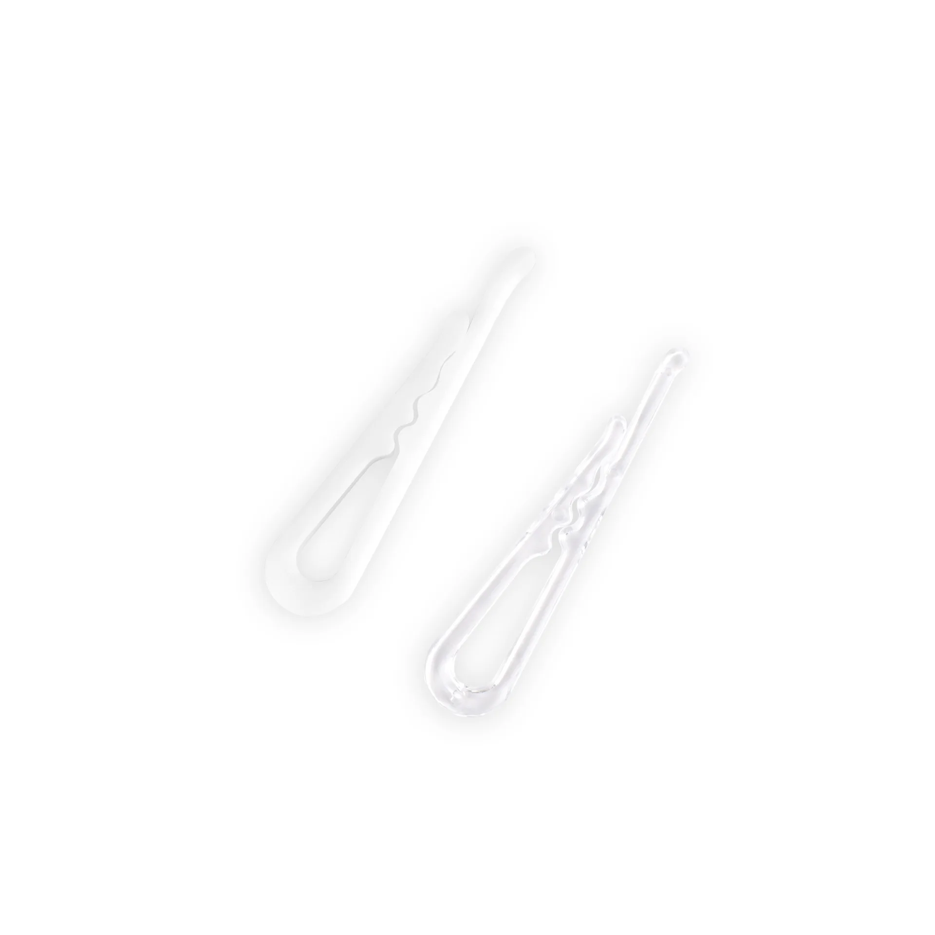 R-Shaped Transparent And Durable Plastic Crocodile Clip Shirt Folding Tie Socks Pants Fixed Clothing White And Transparent