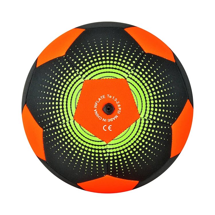 Soccer Ball Standard Size Custom Machine-stitched Football Ball Neoprene Material Beach Sports