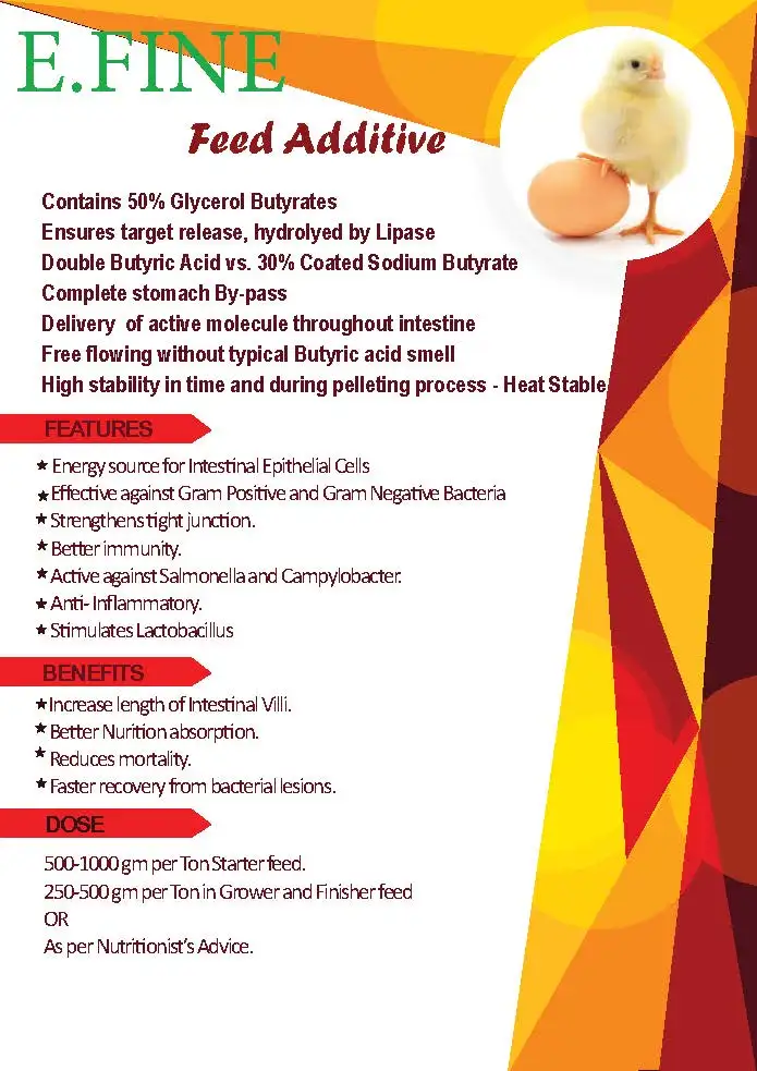 Pig Feed Supplement Tributyrin 60% powder