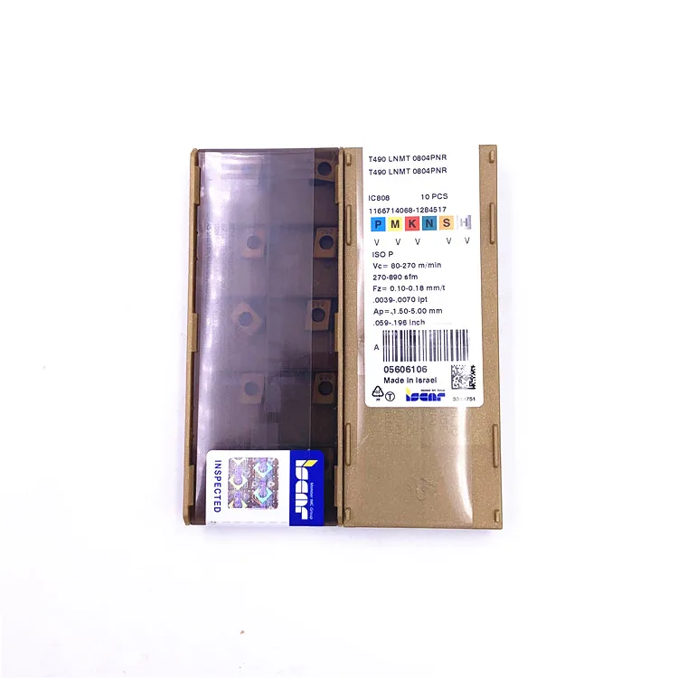 T490 LNMT 0804PNR IC808 original iscar carbide inserts cnc