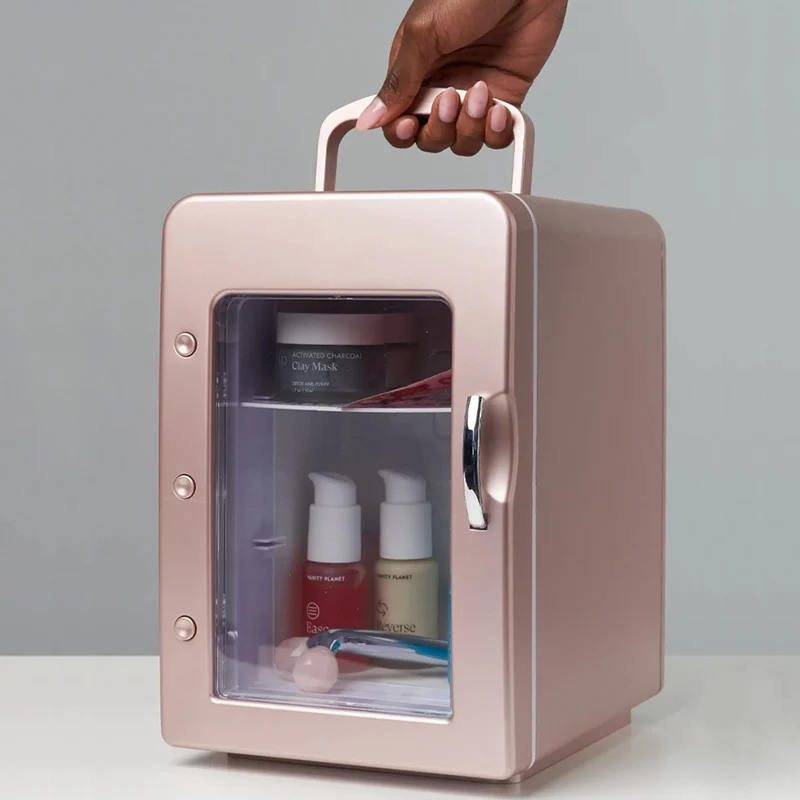 Hot Sale Household Small Makeup Cosmetic Box Electric Refrigerator Portable Mini Beauty Frigo Skin Care Table Top Fridge For Car
