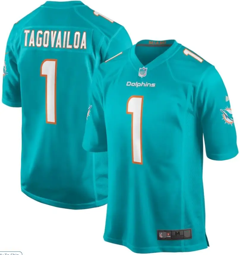 2024 New season designs American football jerseys Tua Tagovailoa Miami Dolphins Game Jerseys